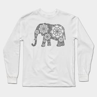 Henna elephant Long Sleeve T-Shirt